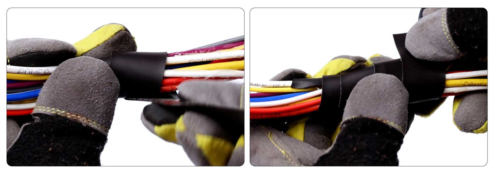 纏繞磁帶，每個(gè)纏繞處重疊